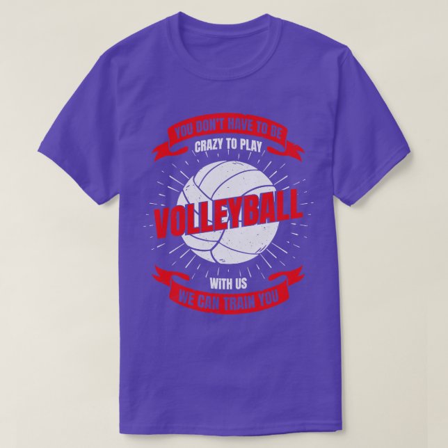 Camiseta Presente da Equipe de Voleibol Engraçado (Frente do Design)