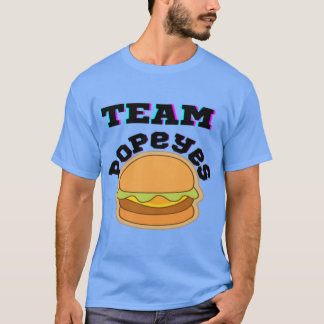 Camiseta Presente da Equipe Popeyes Chicken Sandwich