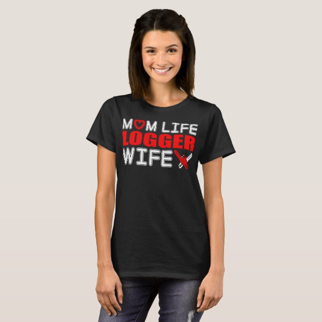 Camiseta Presente da esposa do registador da vida da mamã (Frente Completa)