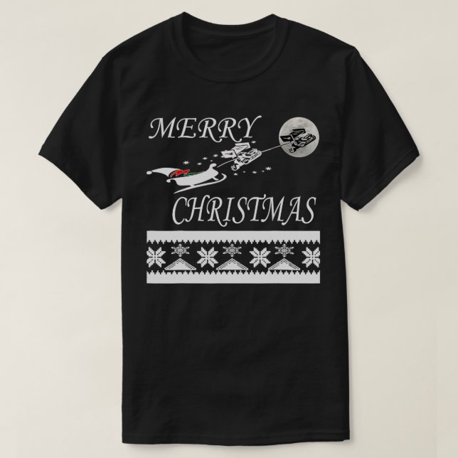 Camiseta Presente da faixa de sujeira de natal Sprint Racin (Frente do Design)