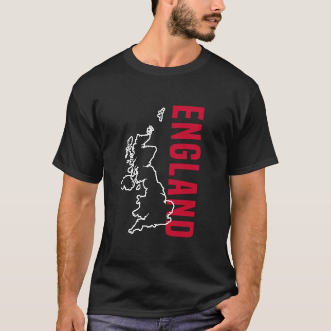 Camiseta Presente da Inglaterra Inglês Londres Britânico Re (Frente)