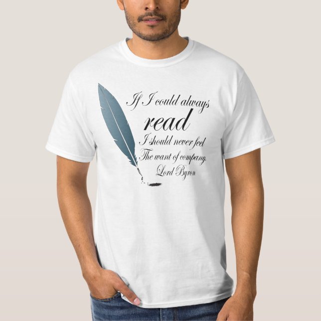 Camiseta Presente da leitura do Tshirt do senhor Byron (Frente)