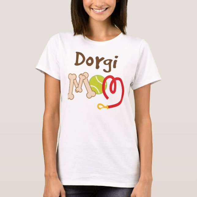 Camiseta Presente da mamã da raça do cão de Dorgi (Frente)
