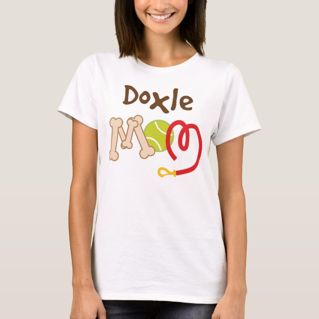 Camiseta Presente da mamã da raça do cão de Doxle (Frente)
