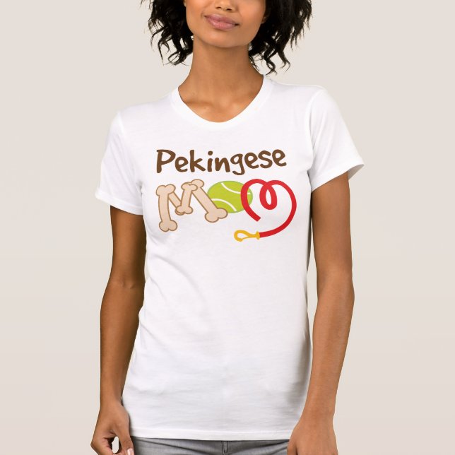 Camiseta Presente da mamã da raça do cão de Pekingese (Frente)