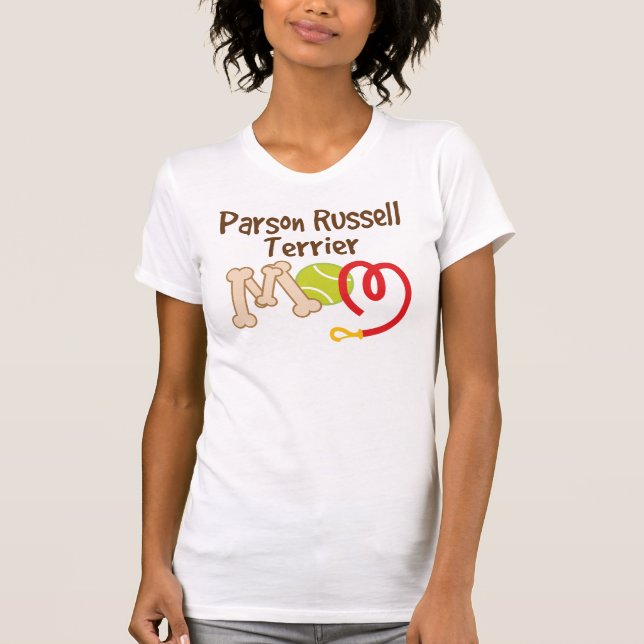Camiseta Presente da mamã da raça do cão de Russell Terrier (Frente)