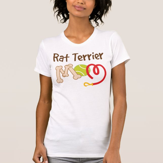 Camiseta Presente da mamã da raça do cão de Terrier de rato (Frente)