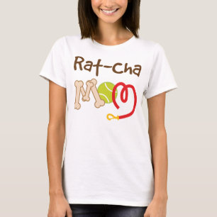 Camiseta Presente da mamã da raça do cão do Rato-Cha