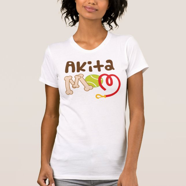 Camiseta Presente da mamã de Akita (raça do cão) (Frente)