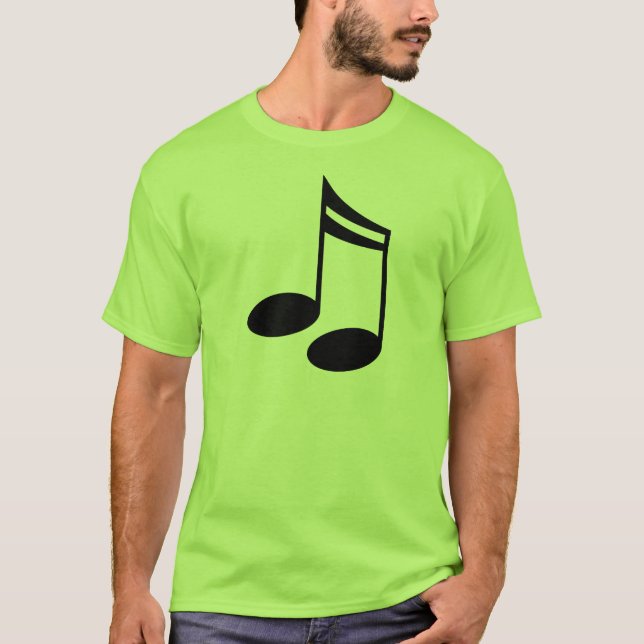 Camiseta Presente da música das notas musicais (Frente)