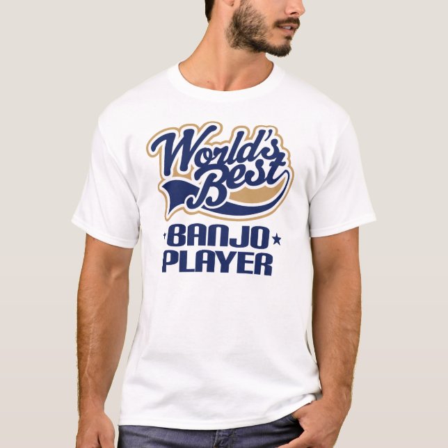 Camiseta Presente da música do jogador do banjo do mundo o (Frente)