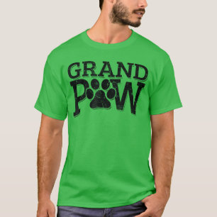 Camiseta Presente da Pata do Vô do Cachorro para Homens Pai