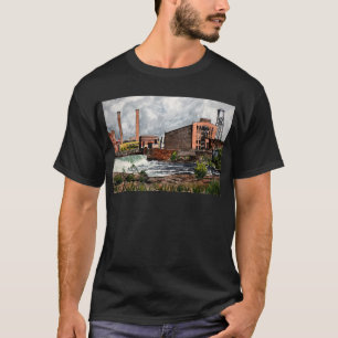 Camiseta Presente da pintura de paisagem do AL da cidade de