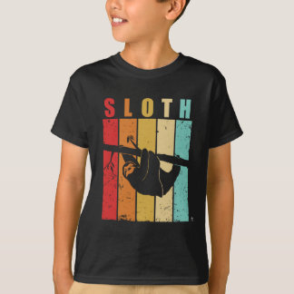 Camiseta presente da preguiça do vintage