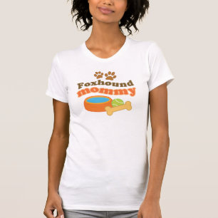 Camiseta Presente da raça do cão das mamães do Foxhound