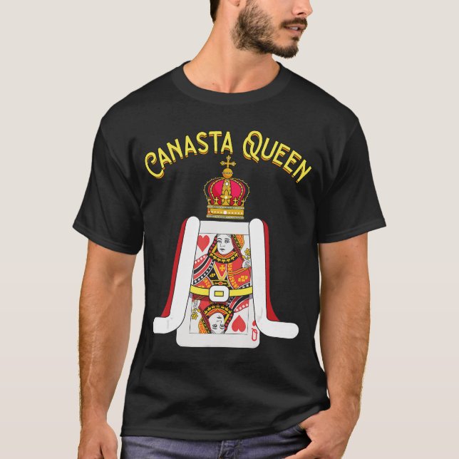 Camiseta Presente da Rainha da Canastra Engraçado Fã de Can (Frente)