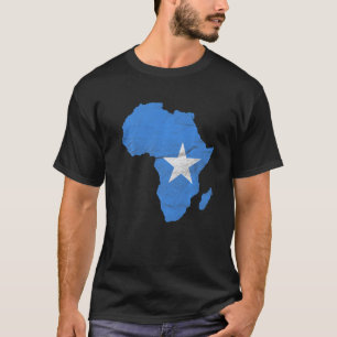 Camiseta Presente da silhueta do continente africano da ban
