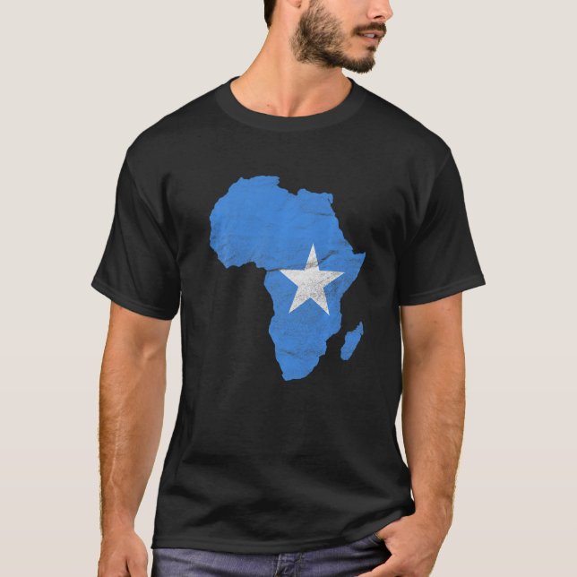Camiseta Presente da silhueta do continente africano da ban (Frente)