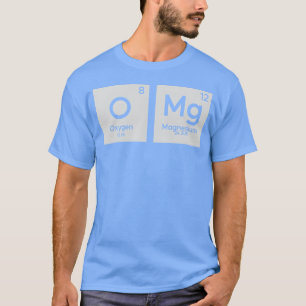 Camiseta Presente da tabela periódica OMG em química