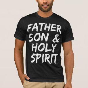 Camiseta Presente da Trindade Cristã para Homens Pai Filho