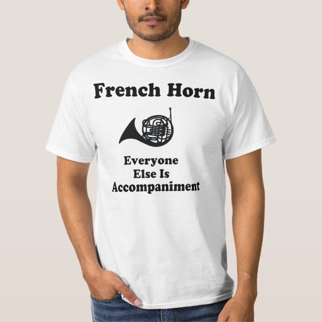 Camiseta Presente da trompa francesa (Frente)