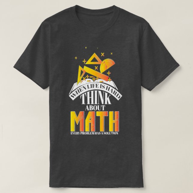 Camiseta Presente da vida matemática (Frente do Design)