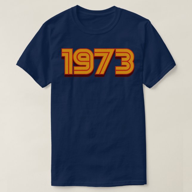 Camiseta Presente da Vintage Retro 1973 70s (Frente do Design)