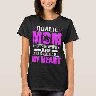 Camiseta Presente das mães da mamã do Goalie do hóquei o