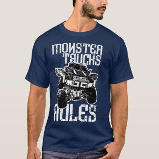 Camiseta Presente das regras de caminhões monstros para os 