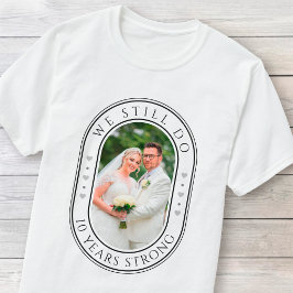 Camiseta Presente de 10º Aniversário de Casamento para Casa