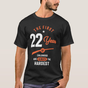 Camiseta Presente De 22 Anos   22.o Aniversário - Oferta de
