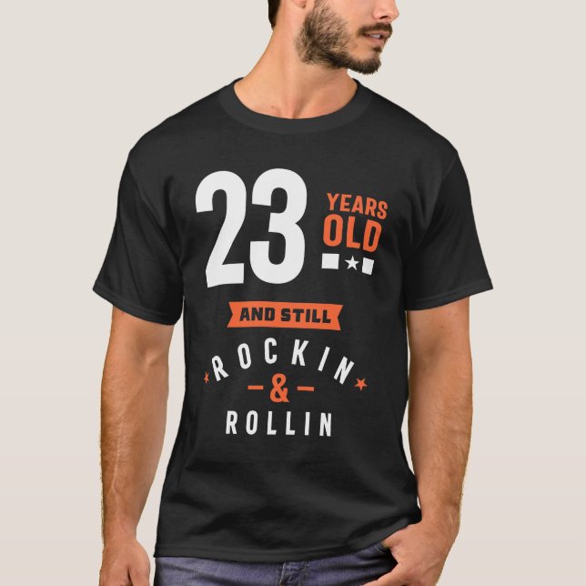 Camiseta Presente De 23 Anos | 23.o Aniversário - Oferta de (Frente)