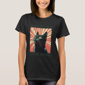 Camiseta Presente de 24 Anos Vintage 2001 Amante de Gatos A