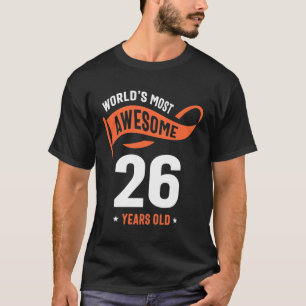 Camiseta Presente De 26 Anos   26.o Aniversário - Oferta de