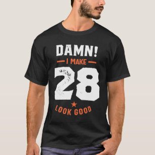 Camiseta Presente De 28 Anos   28.o Aniversário - Oferta de