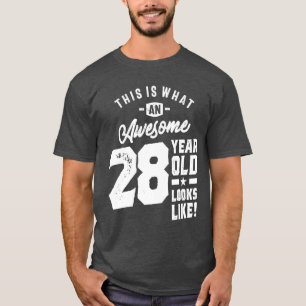 Camiseta Presente de 28 anos  28.o Aniversário - Presente 