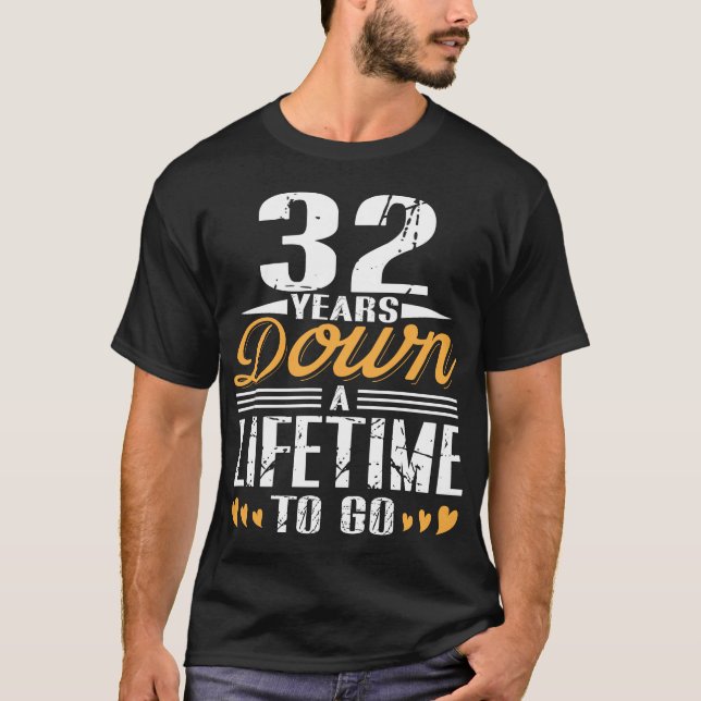 Camiseta Presente De 32 Anos De Casamento (Frente)