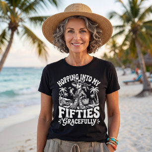 Camiseta Presente de 50º aniversário do canguru gracioso