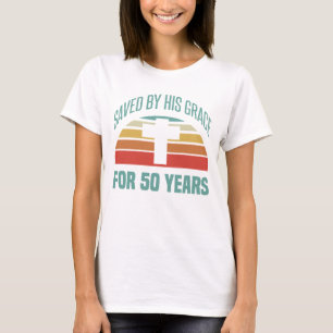 Camiseta Presente de 50º aniversário para cristãos