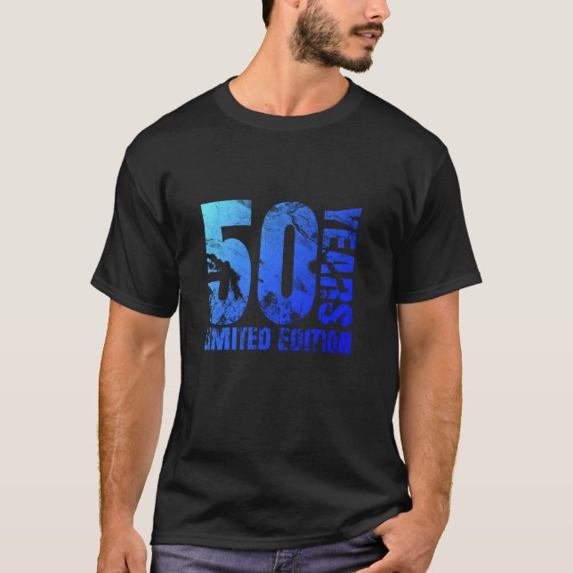 Camiseta Presente de 50 anos para homens de 50 anos para mu (Frente)