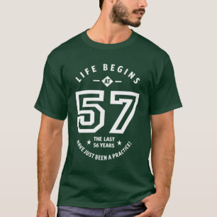 Camiseta Presente De 57 Anos 57.o Aniversário - Oferta de