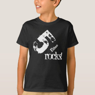 Camiseta Presente de 5 de aniversário para número de 5 an
