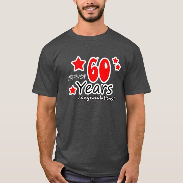 Camiseta presente de 60 anos (Frente)