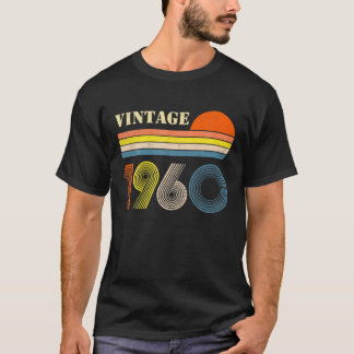 Camiseta Presente de 60 anos de idade Vintage 1960 60 anos
