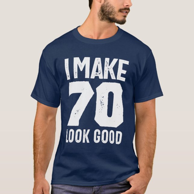 Camiseta Presente De 70 Anos | Ideias de presentes de anive (Frente)