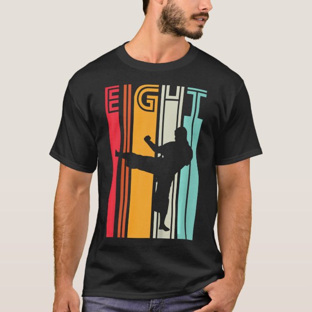 Camiseta Presente de 8º aniversário infantil Karate Taekwon (Frente)