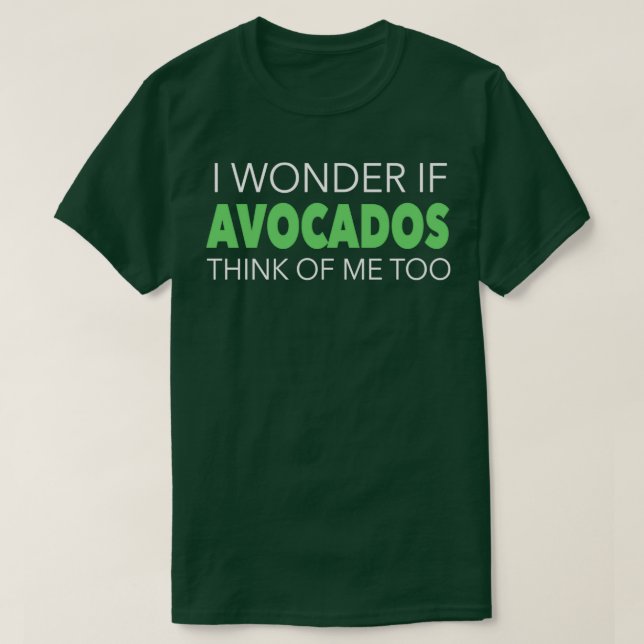 Camiseta Presente de abacate para amantes do acadado engraç (Frente do Design)