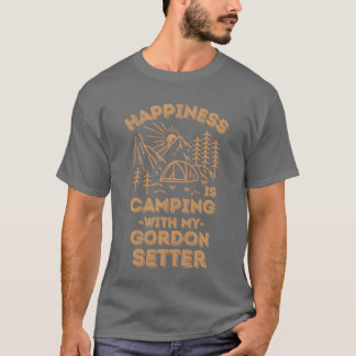 Camiseta Presente de acampamento com gordonsetter
