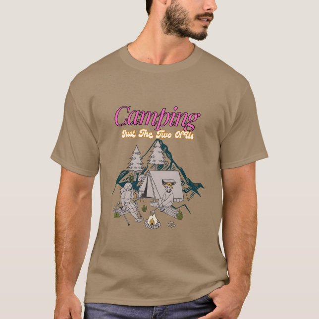 Camiseta Presente de acampamento só nós dois (Frente)