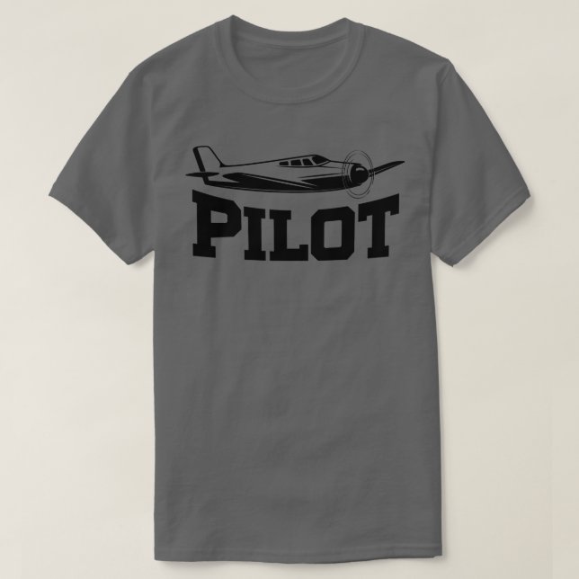 Camiseta Presente de aeronave piloto (Frente do Design)